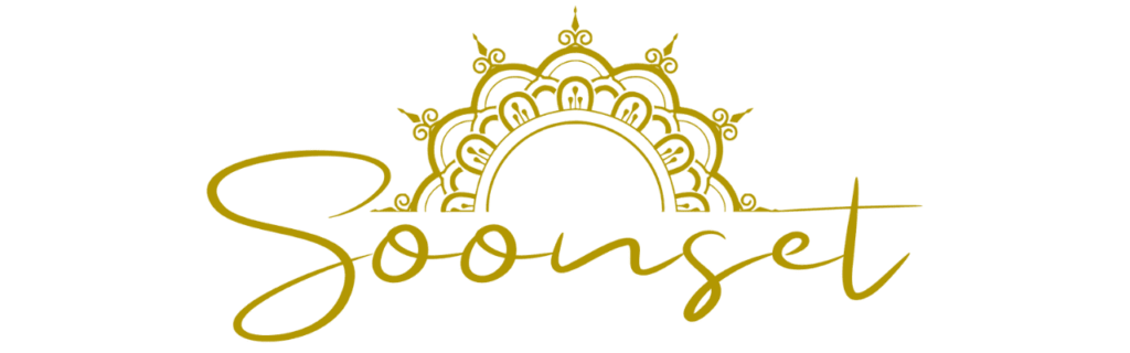 Soonset logo in gold color