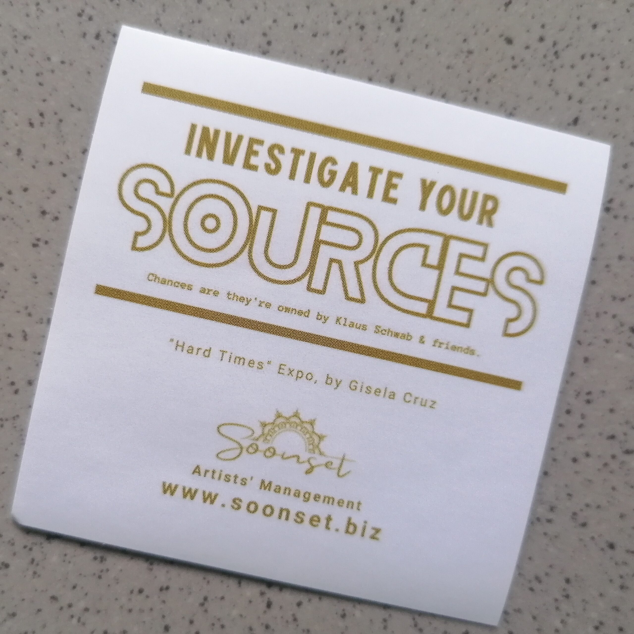 Sticker Investigate Your Sources